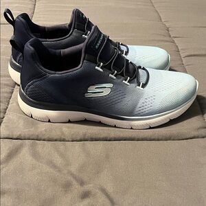 Skechers Navy and Light Gray Sneakers